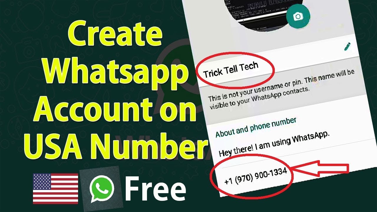 whatsapp number account can be by