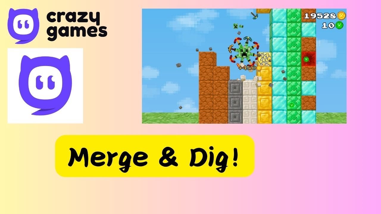 Merge & Dig! Gameplay | CrazyGames