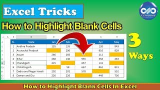 how to highlight blank cells in excel || use of conditional formatting || dptutorials