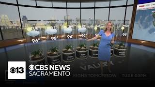 Monday evening Northern California weather forecast Aug 17 2026