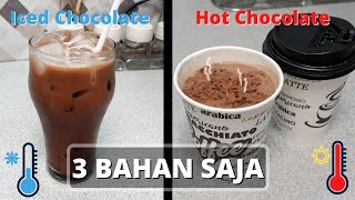 RESEP MINUMAN COKELAT PANAS DAN DINGIN HANYA 3 BAHAN