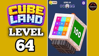 Cube Land Puzzle Level 64 Walkthrough Solution