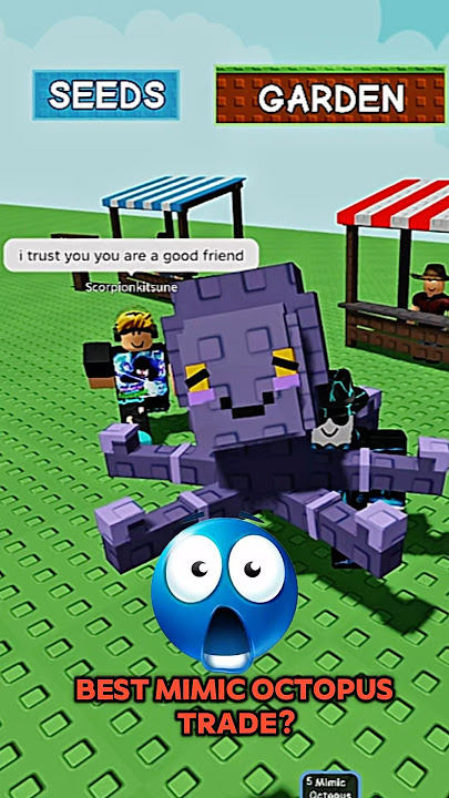 Is This the BEST Mimic Octopus Trade in Grow A Garden 🤯 😱 #shorts #roblox #growagarden
