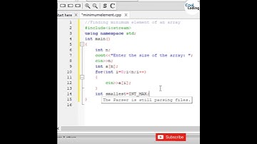 Find Smallest Element from the Array | C++ Program | Cool Coding |