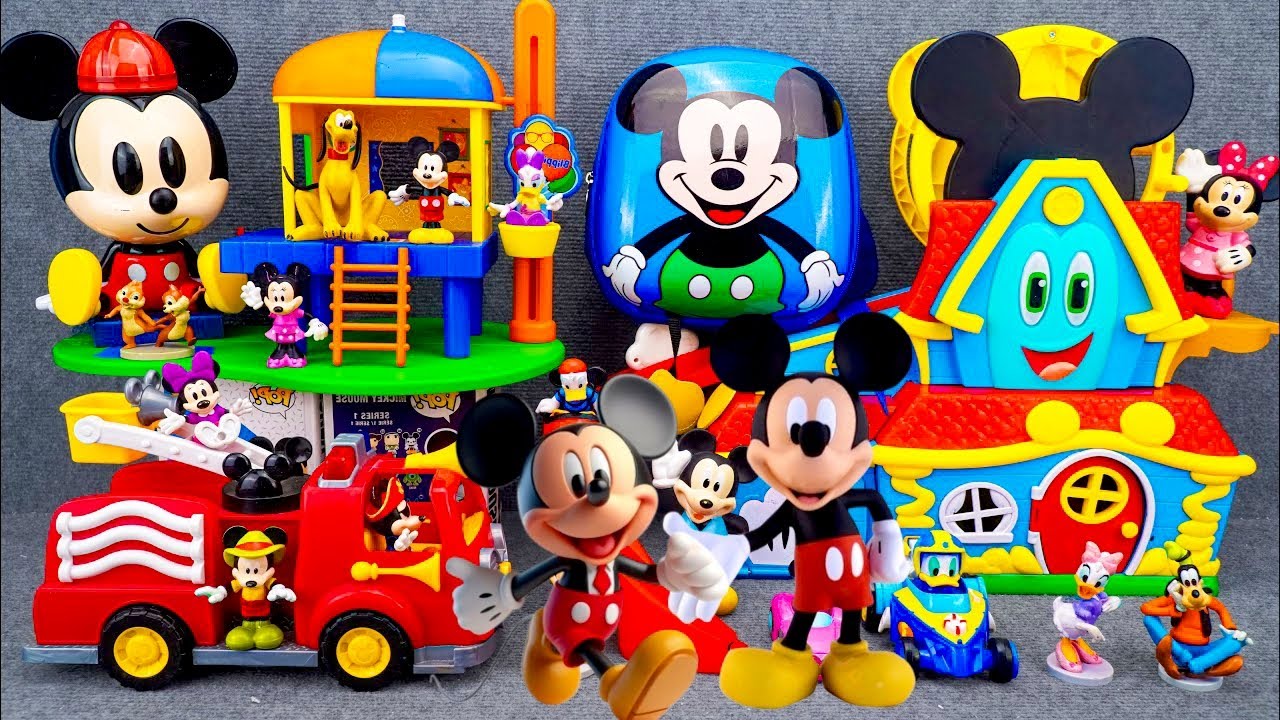 12 Minute Satisfying with Unboxing Disney Mickey Mouse Jumbo Fun House Playset | Review Toys ASMR