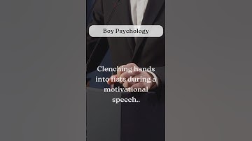 Clenching hands into fists during a motivational speech【Boy Psychology】#shorts #facts #psychology
