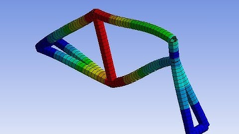 ANSYS Static Analysis - Finite Element Modeling - Bicycle Frame