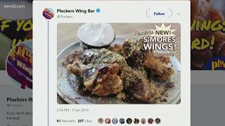 Pluckers' new wing creation - s'mores?