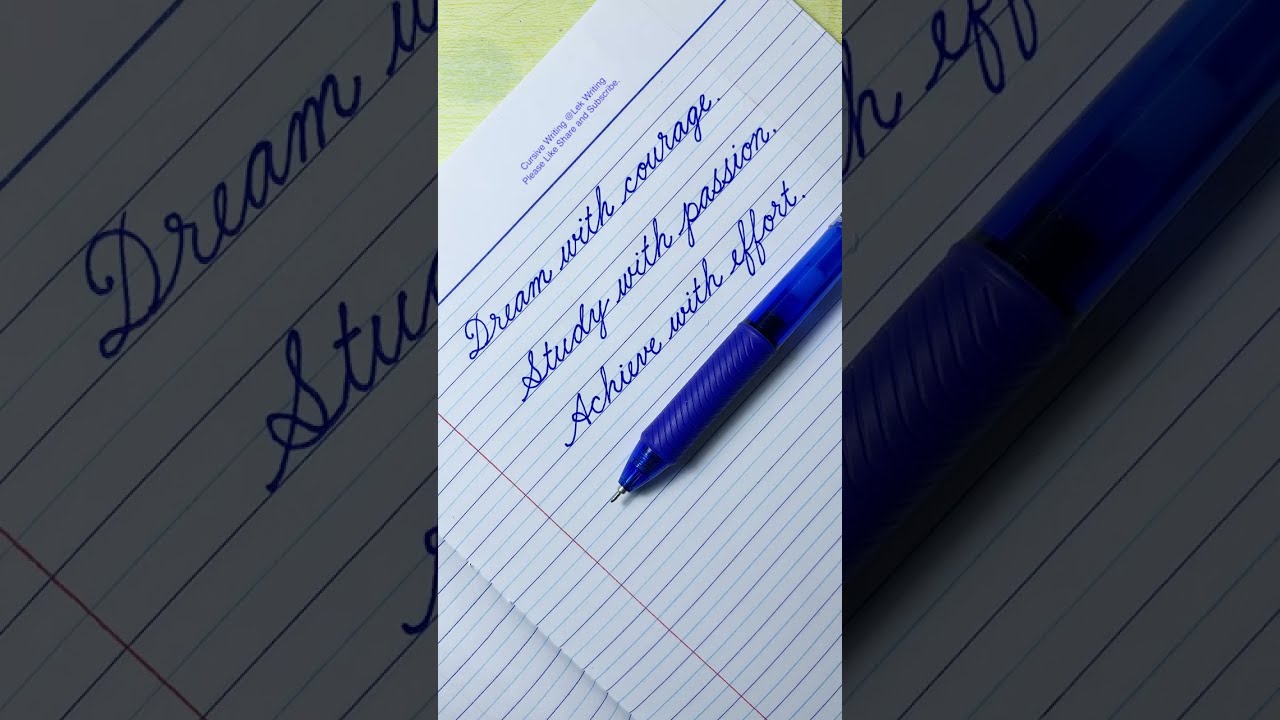 Cursive Writing Quote 28 Handwriting Practice Letters How To Write In