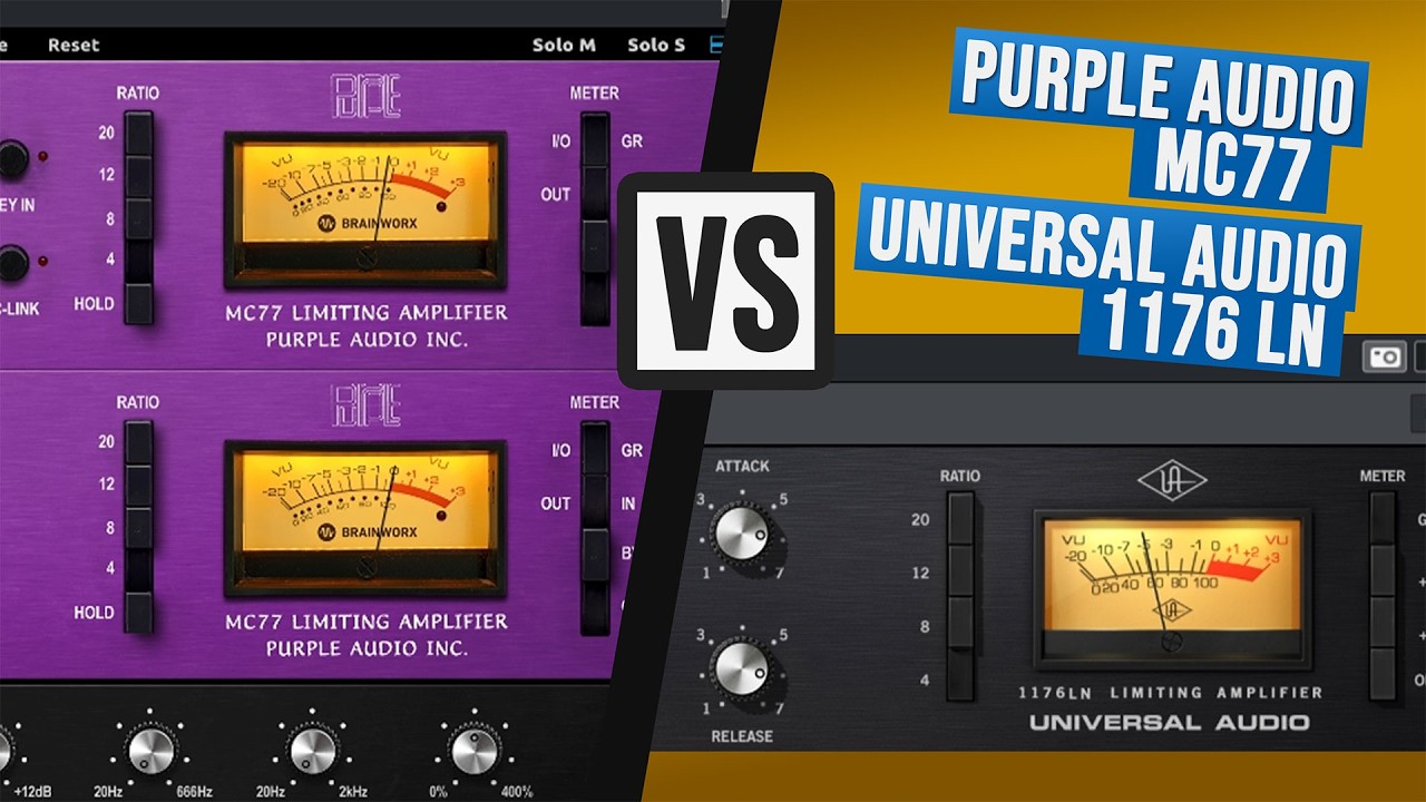 Purple Audio MC77 vs Universal Audio 1176 LN - YouTube
