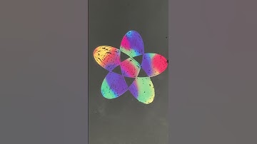 Created a beautiful rainbow-colored pattern.　#shorts #art #Rainbow #scratch #Spirograph