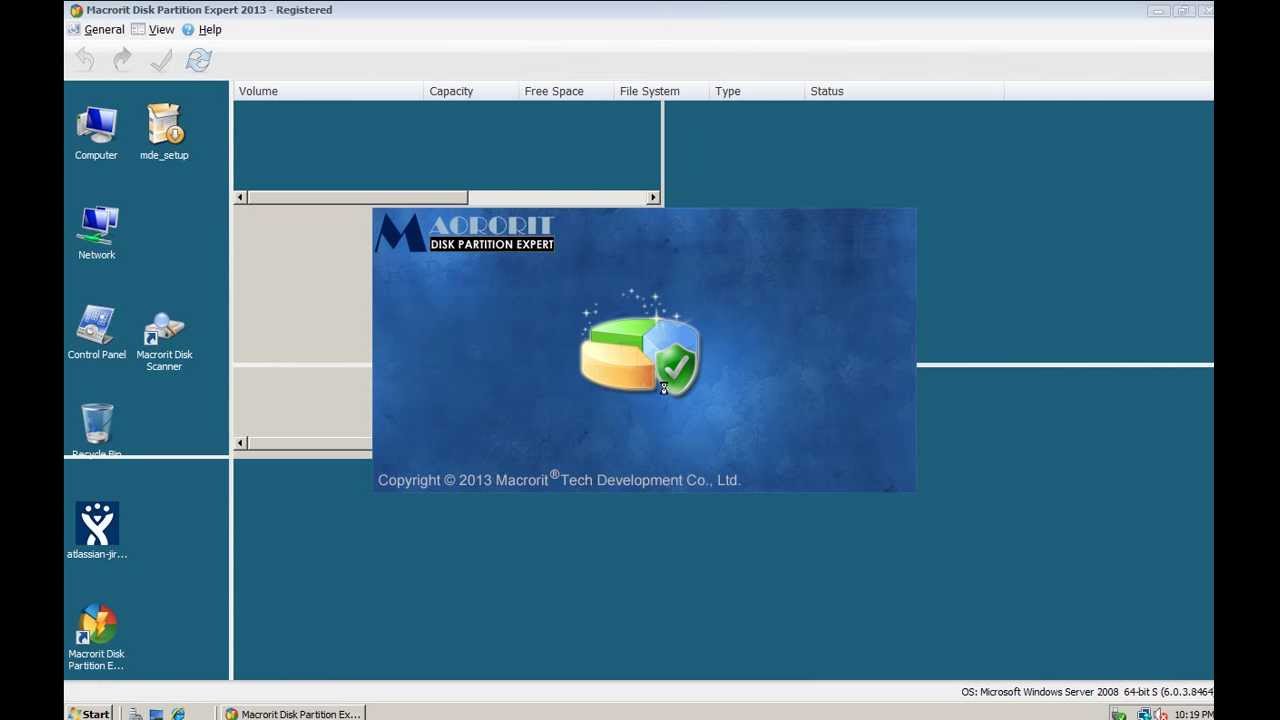 How to extend system partition in Windows server 2008