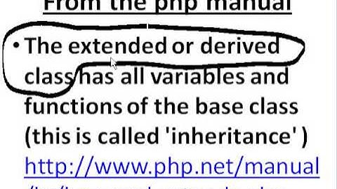 PHP OOPs Private Vars and extended classes