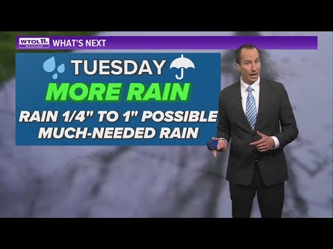 Cool Monday night before rain showers expected Tuesday | WTOL 11 ...