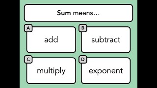 Sum — SAT Math Facts & Formulas Quiz (47)