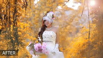 Photoshop Tutorial Easy Make Colors Autumn Effect   YouTube