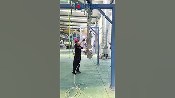 Full automatic overhead conveyor electrostatic painting machine powder coating systems line plant