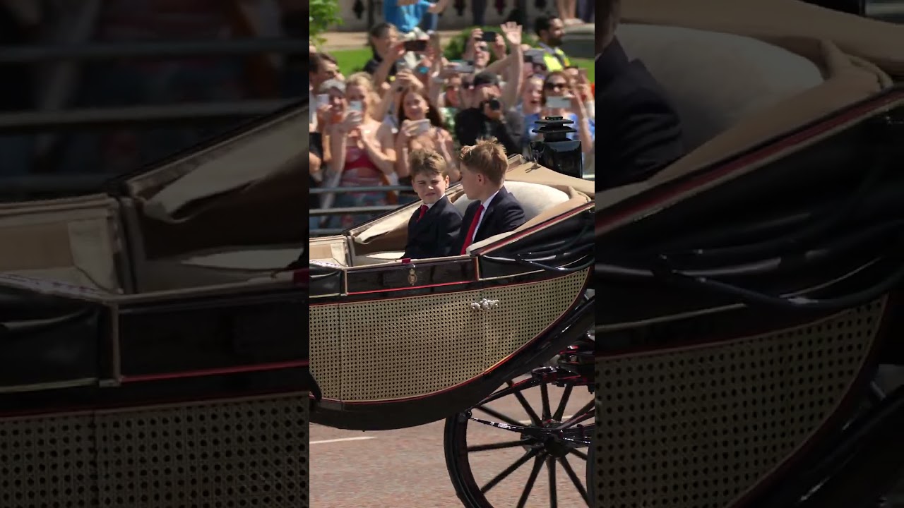 George et Louis, complices dans leur carrosse pour le Trooping the Color 👯‍♂️