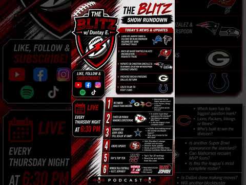 THE BLITZ IS BACK TONIGHT! 🏈 Join us LIVE at 6:30 PM.#NFL #football #nflfootball #explore #nflnews