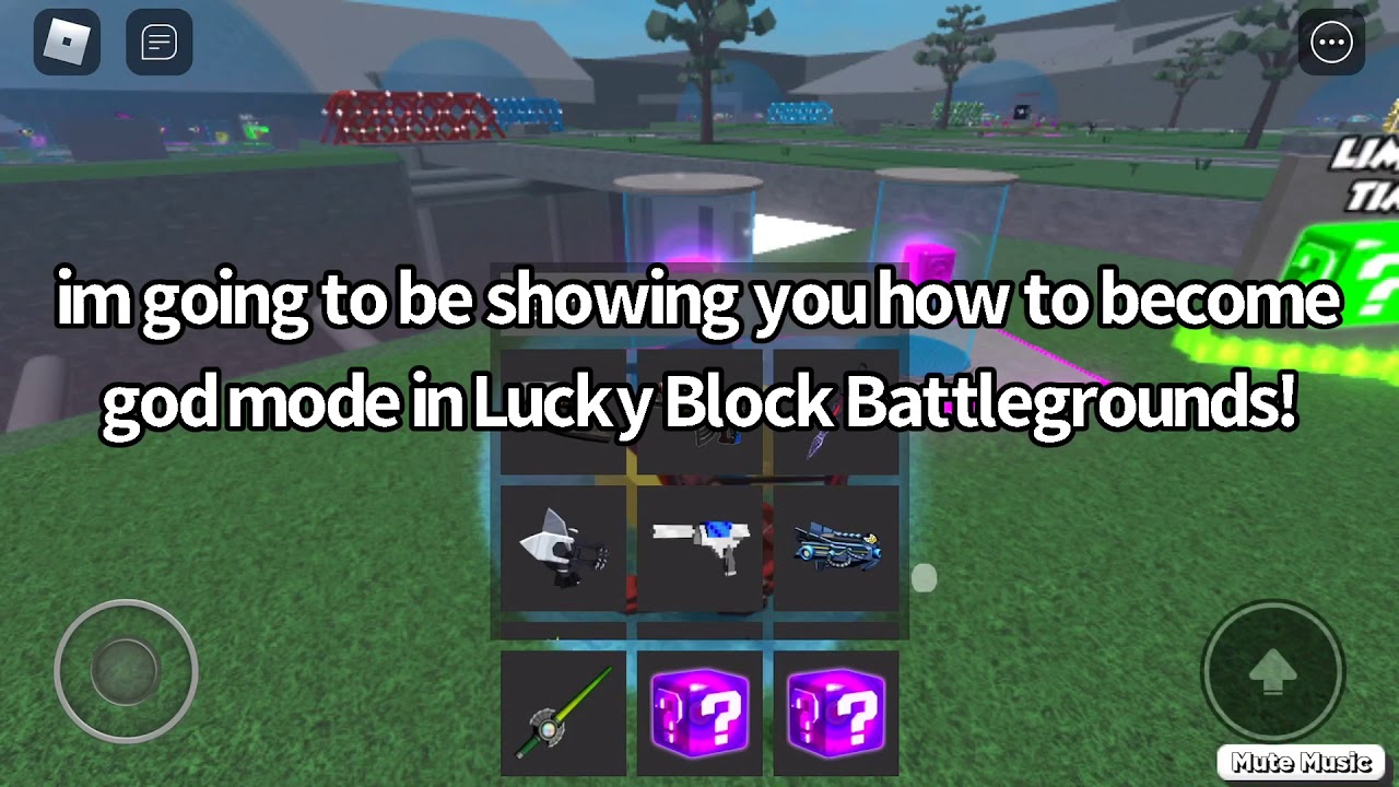 How To Become Invincible In Lucky Block Battlegrounds Godmode Youtube - roblox lucky block battlegrounds music