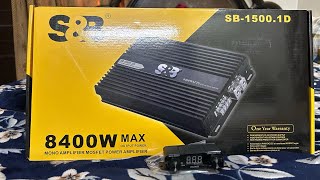 Best 1500 rms mono amplifier ! S&amp;b 1500 rms mono amplifier !Best amplifier for subwoofer #amplifier 