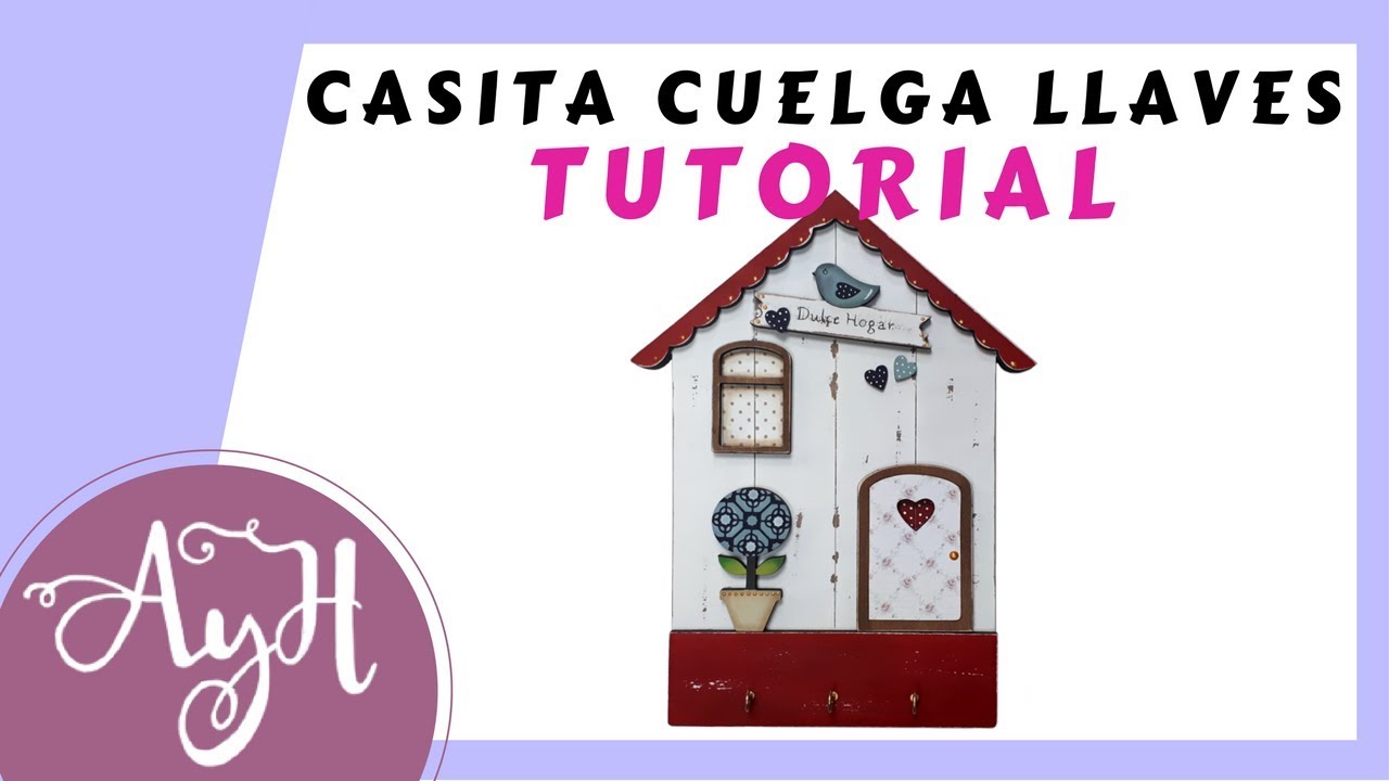 Manualidades tutorial Colgador de 🗝llaves🔑 para casa YouTube