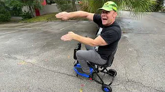 36 Lbs Flight Mobility Scooter Wet Parking Lot Mobility Scooter Test