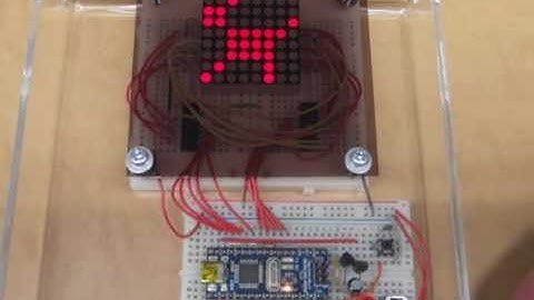 Arduino＋8×8マトリックスLEDでコマアニメ表示