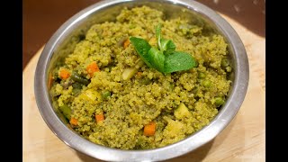 Mint Quinoa bhath | pudina quinoa bhath | Quinoa recipes| Vegan, Gluten free Quinoa dinner recipe