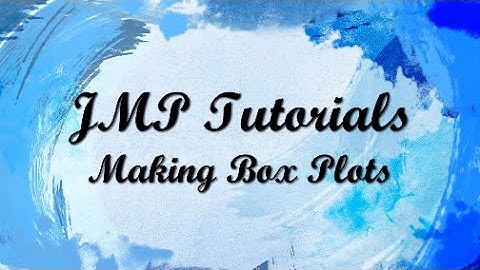 JMP Tutorials - Box Plots
