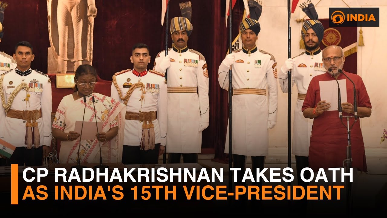 CP Radhakrishnan takes oath as India's 15th Vice-President | DD India Live