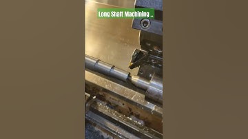 long Shaft machining process on cnc machine #shortsfeed #turning #machining #shaft #shorts