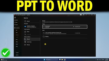 How To Convert PowerPoint PPT to Word Document