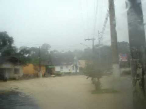 Blumenau - Enchente Interrupo da rua Jorge Lacerda...