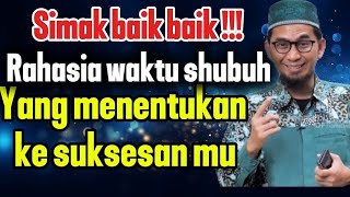 Rahasia Waktu Shubuh 