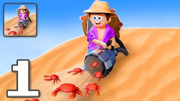 Beach Cleaner - Gameplay Walkthrough Part 1 - Tutorial Clean The Beach (iOS, Android)