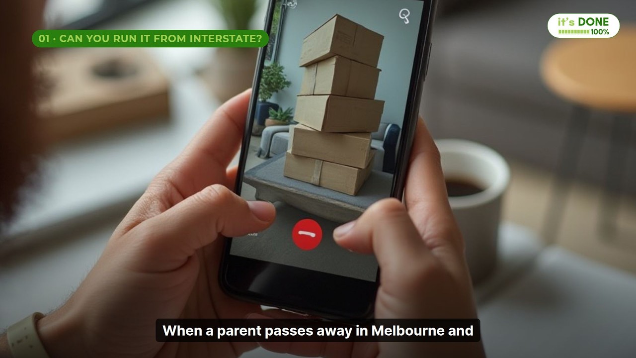Only 3 Deceased Estate Tasks Need You in Melbourne in Person