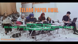 Initial Paper Review | Mathematics Research Methodology Class A Meeting 3 (February 18, 2025)