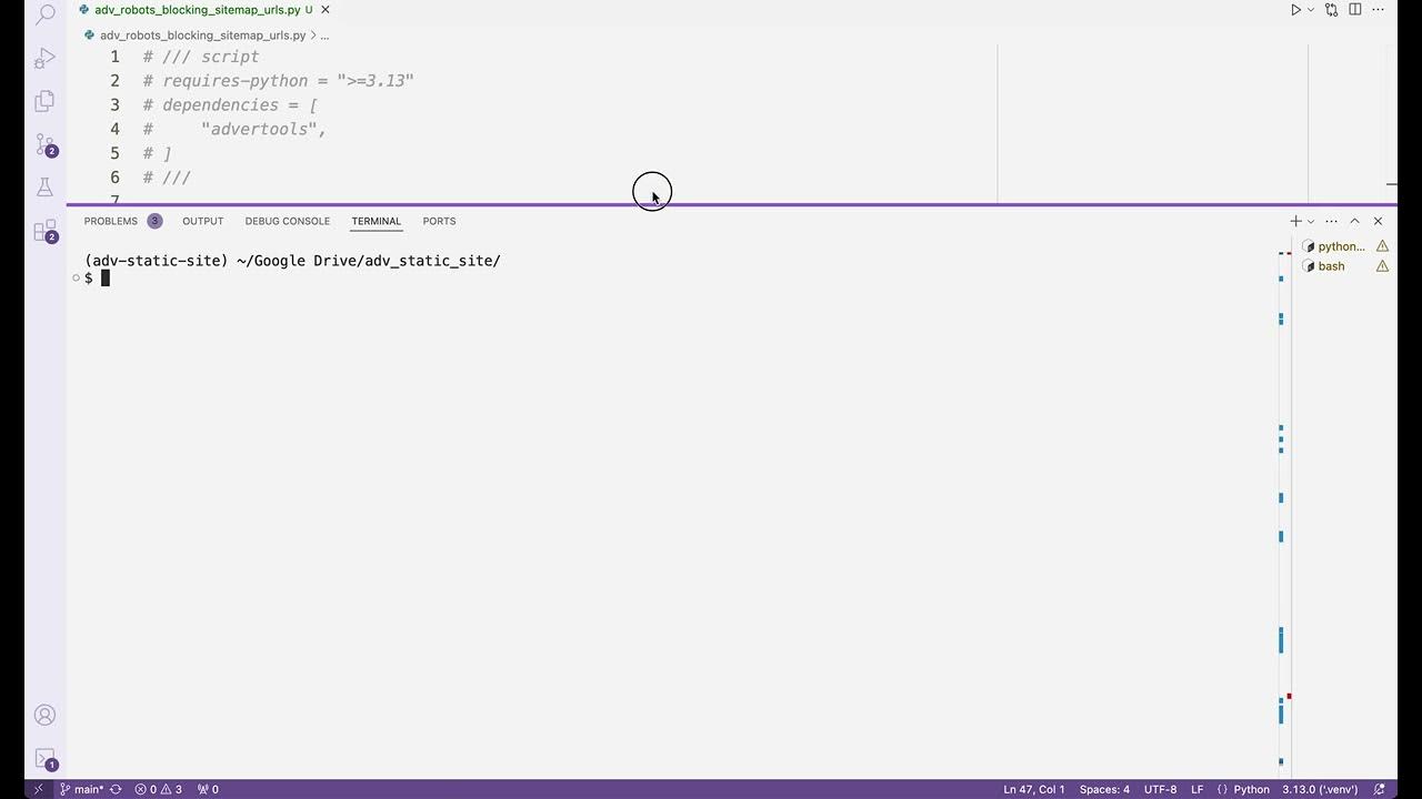 advertools Python script: test if robots.txt rules are blocking any XML ...