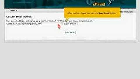 cPanel - How to keep your contact information up to date