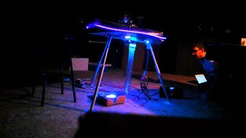 Flying saucer miniature golf hole.