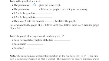 Exponential Functions