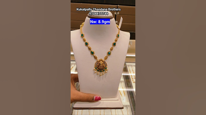 😲 8 gm #ChandanaBrothers Lightweight #Gold Necklace Designs l Latest #Necklace Models #mothersday