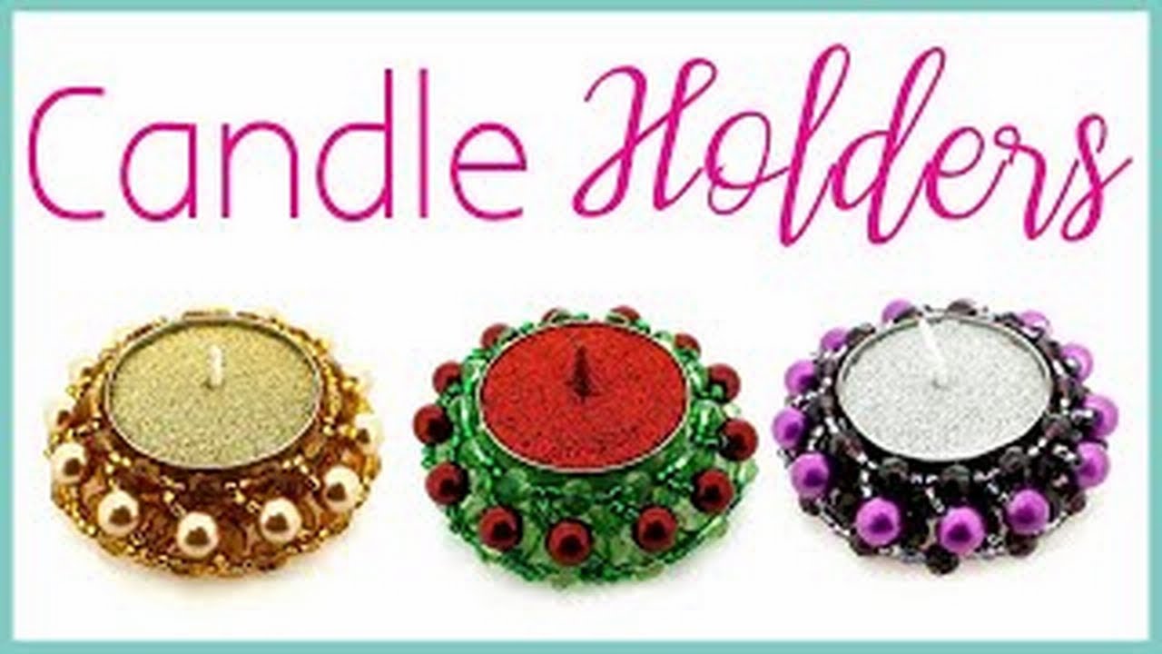 DIY Beaded Candle Holder Tutorial YouTube