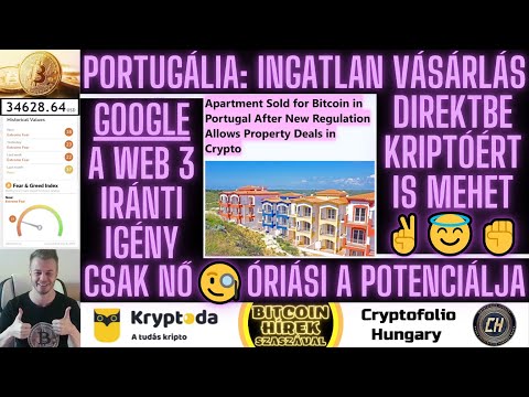 Bitcoin Hírek (658) - Portugália: Ingatlan Vásárlás Direktbe Kriptóért is mehet már 