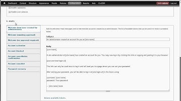 Editing User Account Email Notifications in Drupal 7