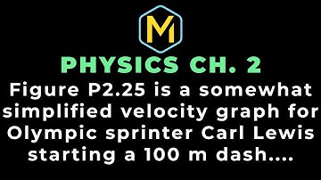 2.25 Mastering Physics Solution-"Figure P2.25 is a somewhat simplified velocity graph for Olympic...