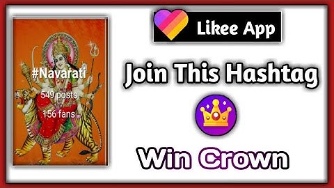Likee App Join This Hashtag Win Crown| Navratri festival Likee App
