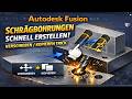 Autodesk Fusion: Schrägbohrungen schnell erstellen | Verschieben/Kopieren Trick Tutorial Schulung