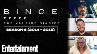 Ian Somerhalder & Chris Wood Recap 'Vampire Diaries' Season 6 | EW's Binge | Entertainment Weekly screenshot 2